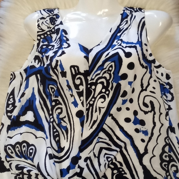 Chico's  Paisley Crepe Tank Top - Picture 11 of 14